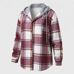 HIGHLAND PLAID HOODED COAT