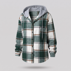HIGHLAND PLAID HOODED COAT